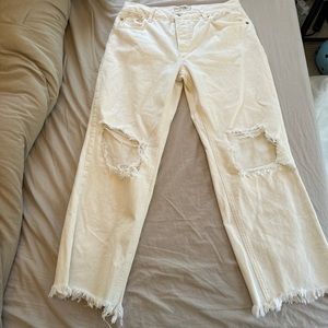 free people white jeans